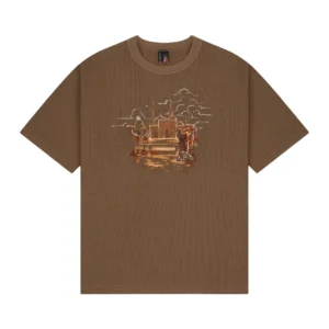waffle T Shirt brown